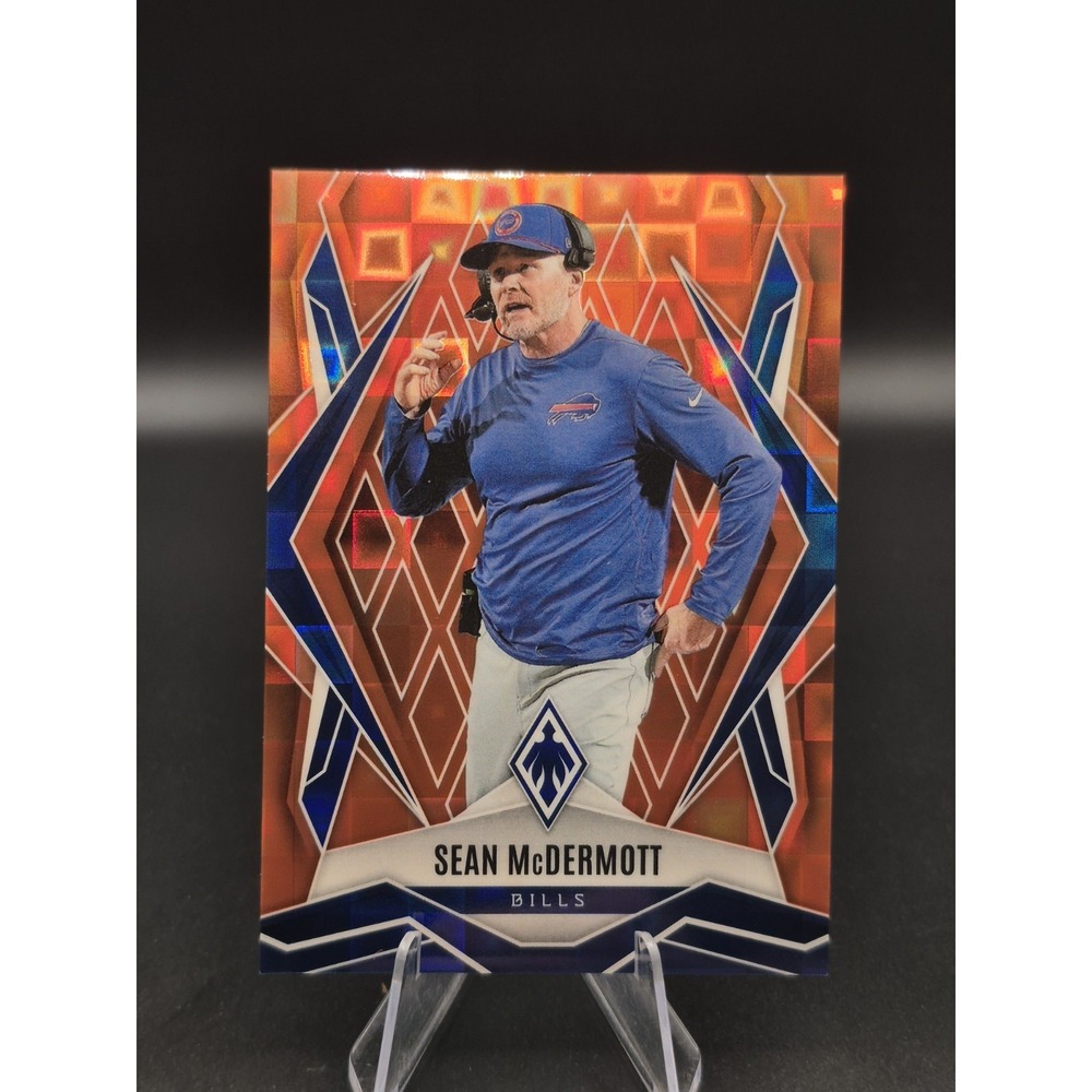 2025 Panini Phoenix Sean McDermott #42 Orange Pandora /189 Buffalo Bills